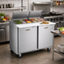 Thumbnail image #2 for Dealer's Choice UST4818-LR 48-Inch Two-Section Mega Top Prep Table Refrigerator with (18) 1/6 Pan Capacity