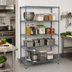 Thumbnail image #2 for Quantum Stationary Wire Shelving Starter Kit, 36