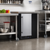 Thumbnail image #3 for Summit Commercial 15-Inch Undercounter All-Freezer with Stainless Steel Door and Black Cabinet