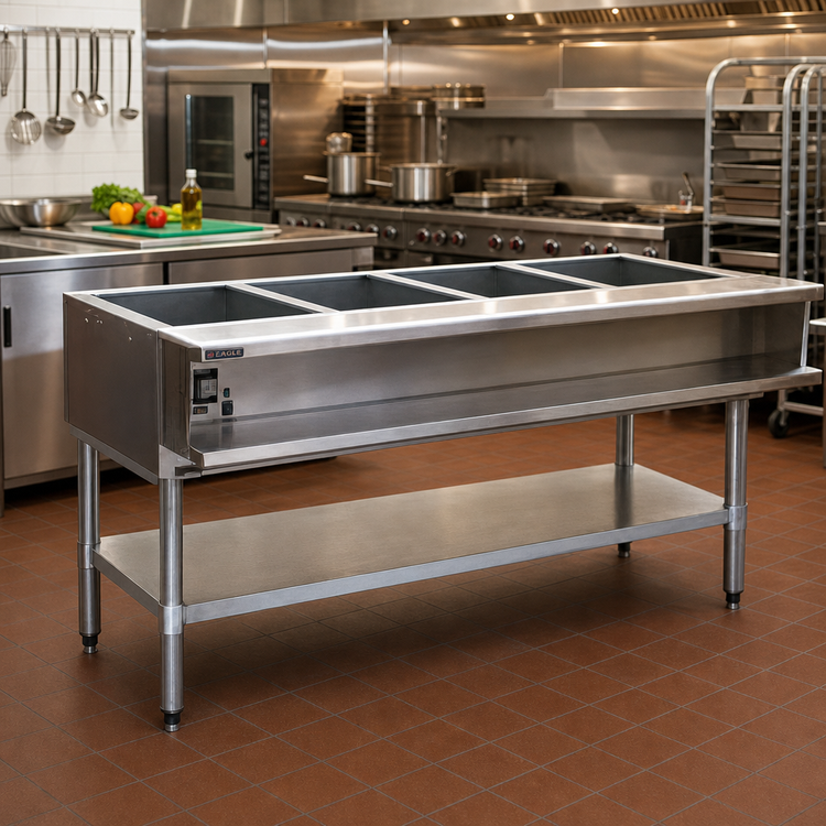 Product image #2 for Eagle Group Electric Water Bath Hot Food Table, 4 Openings, 63-1/2 Inch Wide