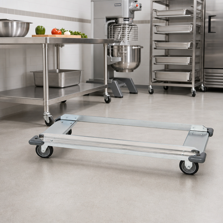 Product image #2 for Quantum Stainless Steel Dolly Frame, 60" W x 24" D, Without Casters