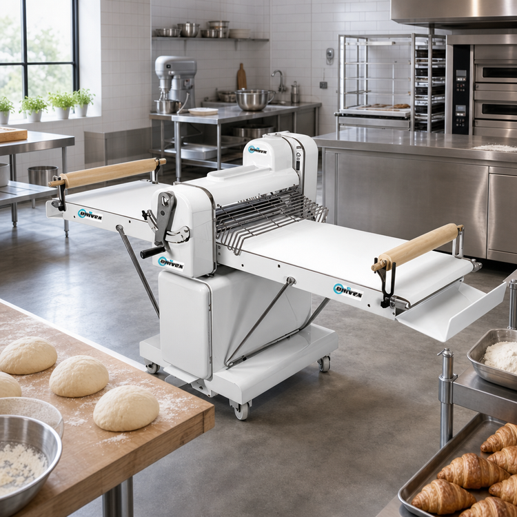 Product image #2 for Univex SFG 500 T Reversible Floor Dough Sheeter with 20-Inch Rollers