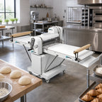 Thumbnail image #2 for Univex SFG 500 T Reversible Floor Dough Sheeter with Manual Adjustment, 20-Inch Hard Chrome Rollers and Stainless Steel Frame