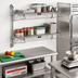 Thumbnail image #2 for Quantum Cantilever Double Shelf Wall-Mount Wire Shelving Unit, 72 x 14 Inches, Chrome-Plated