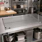 Thumbnail image #2 for Metro Super Erecta 2430NS Type 304 Stainless Steel Wire Shelf, 30"W x 24"D, 800 lb. Capacity