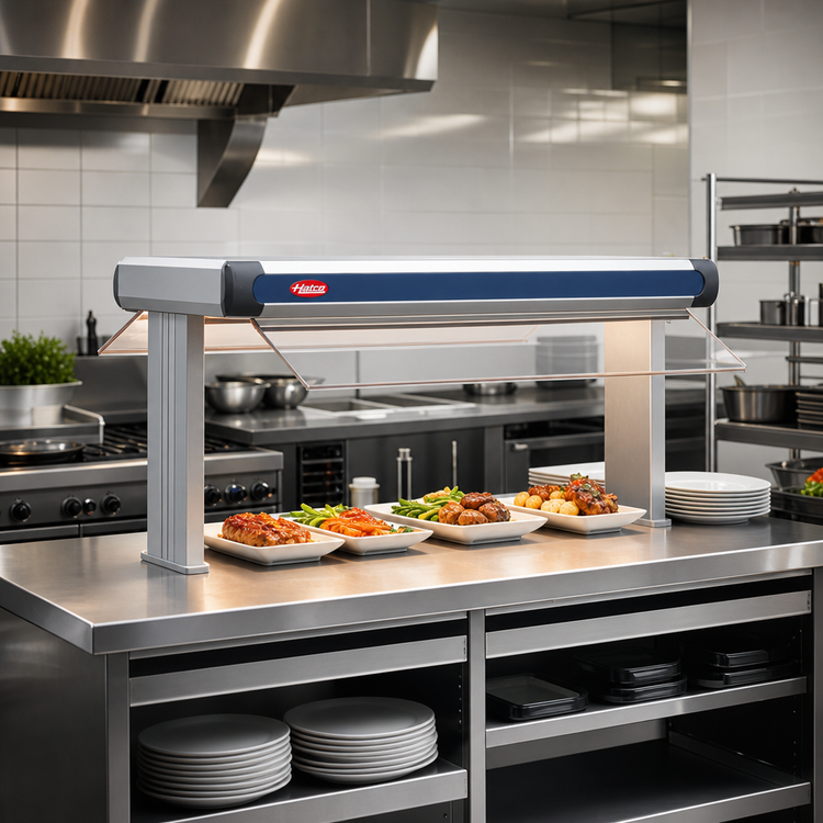 Product image #2 for Hatco Glo-Ray Designer Dual Infrared Strip Heater, 87-1/2-Inch Wide, 6-Inch Spacing, 3000W, Aluminum Finish