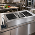 Thumbnail image #2 for Delfield N8845 Drop-In Single-Tank Electric Wet Hot Food Well, 3-Pan, with Drain and Remote Thermostat