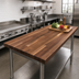 Thumbnail image #2 for Boos Block Blended Edge Grain American Black Walnut Kitchen Countertop, 72 x 36 x 1-1/2 Inch, Oil Finish