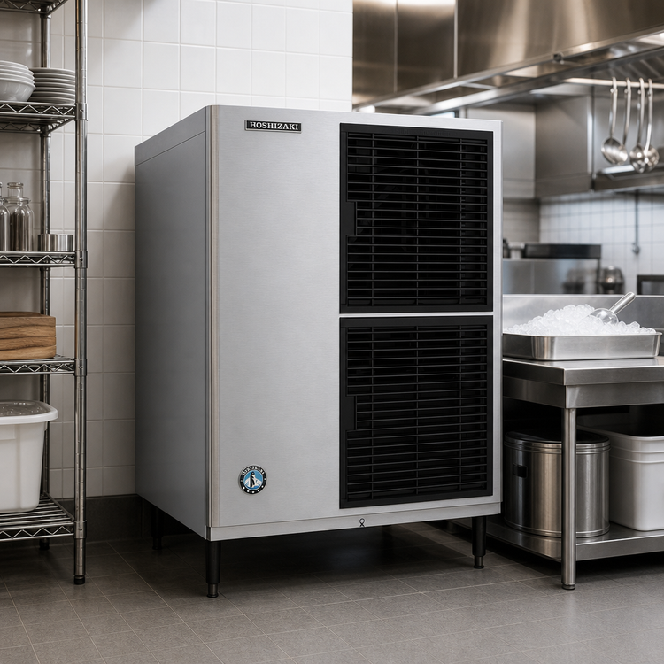 Product image #2 for Hoshizaki KM-660MAJ-E 22-Inch Wide Air-Cooled Self-Contained Modular Crescent Cube Ice Maker