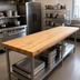 Thumbnail image #2 for John Boos Laminated Northern Hard Rock Maple Edge Grain Work Table Top, 132 x 24 x 1-1/2 Inch Thick, Penetrating Oil Finish