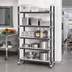 Thumbnail image #2 for Cambro Camshelving Elements XTRA Stationary Starter Unit, 18 x 42 x 84, Solid 5-Tier, Speckled Gray