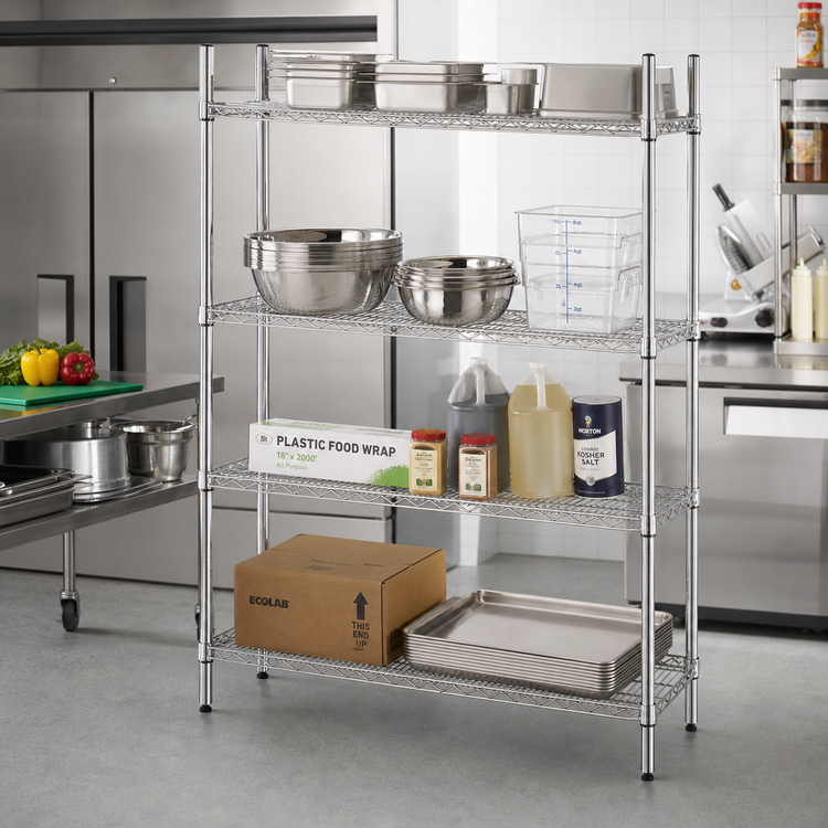 Product image #2 for Advance Tabco Special Value Series Heavy-Duty Chrome-Plated Wire Shelf, 72" x 21"