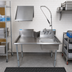 Thumbnail image #2 for 48-Inch Right-To-Left Straight Stainless Steel Dish Table Kit