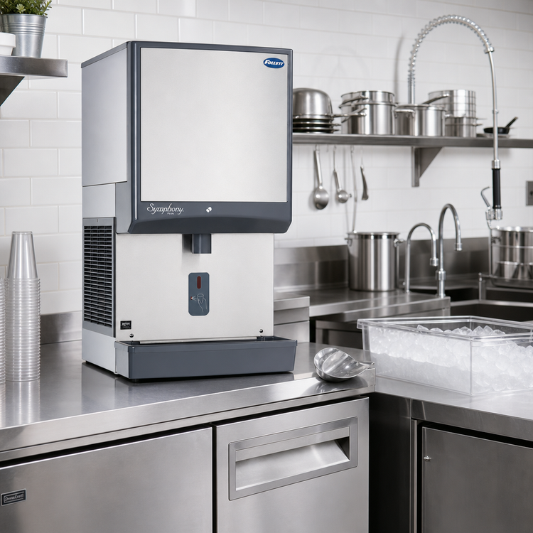 Product image #2 for Symphony Plus 25CI414W-SI Countertop Ice-Only Dispenser with Water-Cooled Icemaker