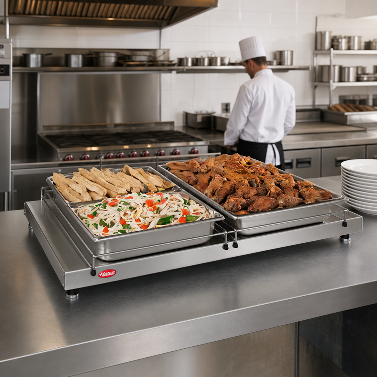 Product image #2 for Hatco Glo-Ray® GRS-36-C Freestanding Heated Shelf, 36 Inch W x 9.75 Inch D, Stainless Steel Top