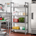 Thumbnail image #2 for Cambro Camshelving Basics Plus 4-Tier Stationary Vented Polymer Shelving Starter Unit, 24 x 48 x 64 Inches, Brushed Graphite