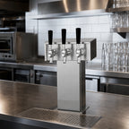 Thumbnail image #2 for Perlick Corporation 3780-3BPC 3-Faucet Air-Cooled Tee Draft Beer Tower, Polished Chrome