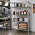 Thumbnail image #2 for Quantum 72-Inch W x 18-Inch D x 63-Inch H 304 Stainless Steel Stationary Wire Shelving Starter Kit