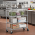Thumbnail image #2 for Metro Super Erecta Super Adjustable Wire Stem Caster Cart, 48 x 18 Inches, 4 Shelves