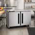 Thumbnail image #2 for Centerline 60-Inch Two-Section Undercounter Freezer with Left/Right Hinged Solid Doors