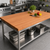 Thumbnail image #2 for Boos Block American Cherry Edge Grain Kitchen Countertop, 96 x 48 x 2-1/4 Inches, Penetrating Oil Finish