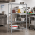 Thumbnail image #2 for Eagle Group 4-Tier Starter Wire Shelving Unit, 42 x 24 x 63 Inches, Stainless Steel Finish