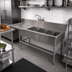 Thumbnail image #2 for John Boos Pro-Bowl 4-Compartment Freestanding Sink with Left-Hand 24-Inch Drainboard