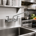 Thumbnail image #2 for Eagle Group 14-Inch Standard Splash-Mounted Mixing Faucet with 8-Inch Centers and Swing Nozzle