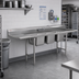 Thumbnail image #2 for Eagle Group 90-Inch Wide Three-Compartment Coved Corner Sink with Dual 18-Inch Drainboards