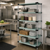 Thumbnail image #2 for Quantum Stationary 5-Shelf Solid Shelving Starter Kit, 30 x 21 x 63 Inches, 304 Stainless Steel