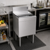 Thumbnail image #2 for Glastender Extra Deep Underbar Ice Bin with Sliding Stainless Steel Cover, 18 x 19 Inches, 69 lb Capacity