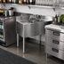 Thumbnail image #2 for CHOICE Two-Compartment Underbar Sink Unit with 4