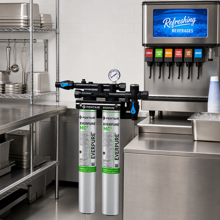 Product image #2 for Everpure QC7I Twin MC2 Fountain Beverage Water Filtration System