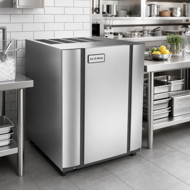 Product image #3 for Ice-O-Matic Elevation Series Modular Half-Size Cube Ice Maker, Air-Cooled, Self-Contained, 850 lb/Day