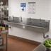 Thumbnail image #2 for Advance Tabco 4-Station ADA Multiwash Wall-Mounted Hand Sink with 4 Electronic Faucets, 96 Inch
