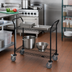 Thumbnail image #2 for Quantum 48-Inch x 18-Inch Black Epoxy Wire Utility Cart with 2 Shelves