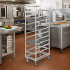 Thumbnail image #2 for Channel Manufacturing 448S3 36-Inch Stainless Steel Cafeteria Tray Rack, 8-Tray, End Load, 15 x 20-Inch Trays