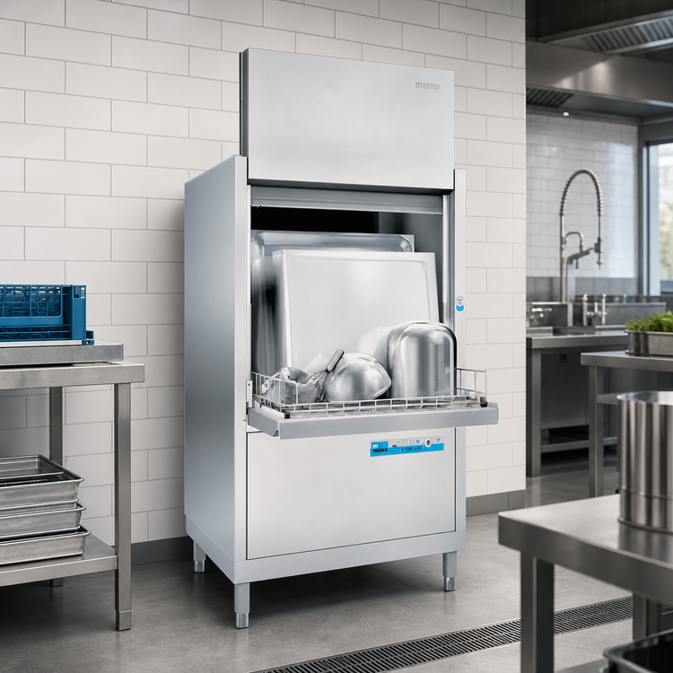 Product image #2 for MEIKO Point 2 Series Front-Loading High-Temperature Pot & Pan Washer with Built-In Booster