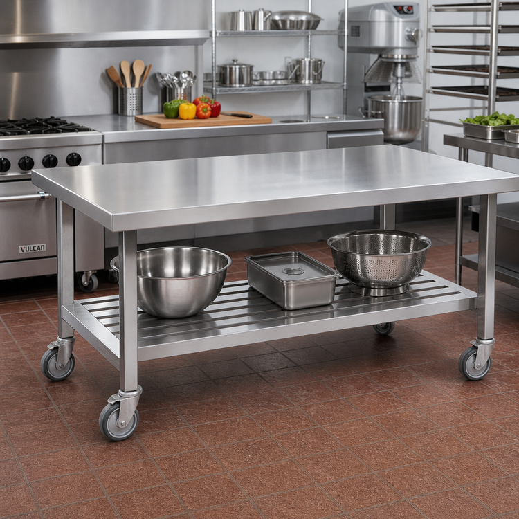 Product image #2 for Eagle Director's Choice 78-Inch Louvered Stainless Steel Removable Undershelf