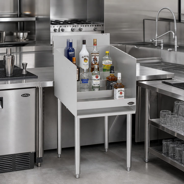 Product image #2 for Krowne Silver Series 18-Inch 4-Step Freestanding Raised Liquor Display
