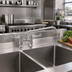 Thumbnail image #2 for equip 4-Inch Deck Mount Mixing Faucet with 10-Inch Swing Nozzle and Wrist Handles