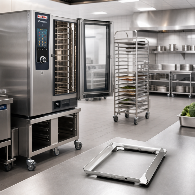 Product image #2 for RATIONAL Combi-Duo Half-Size Run-In Rail for Mobile Oven Racks and Plate Racks