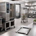 Thumbnail image #2 for RATIONAL Combi-Duo Half-Size Run-In Rail for Mobile Oven Racks and Plate Racks