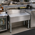 Thumbnail image #2 for Advance Tabco Underbar Basics 48-Inch Free-Standing Stainless Steel Bar Type Drainboard