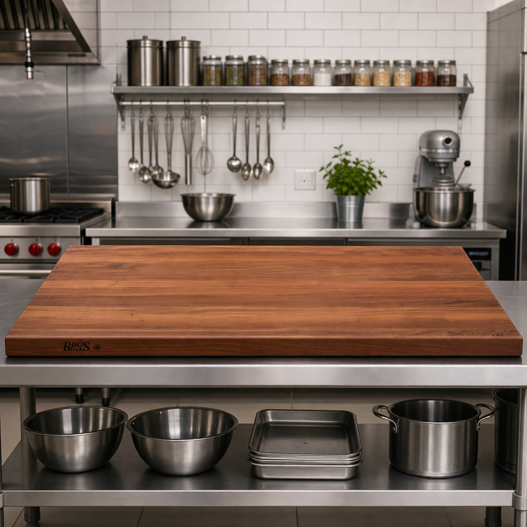 Product image #2 for John Boos Boos Block 48-Inch x 25-Inch American Black Walnut Edge Grain Kitchen Countertop