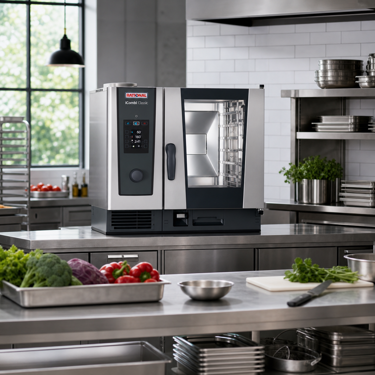 Product image #2 for RATIONAL iCombi Classic 6-Half Size Electric Combi Oven, Countertop, 208/240V 1-Phase