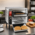 Thumbnail image #2 for Waring CTS1000 Commercial Horizontal Conveyor Toaster, 2-Inch Opening, 450 Slices/Hour, 120V