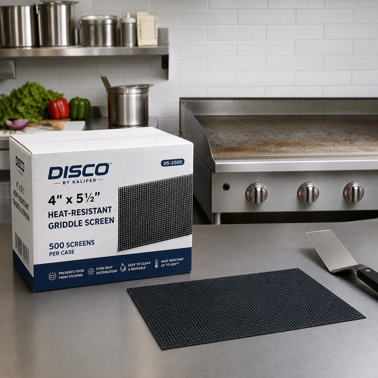 Product image #2 for Disco 4 x 5-1/2 Inch Heat-Resistant Griddle Screen, 500 per Case