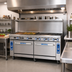 Thumbnail image #2 for Imperial Pro Series 72-Inch Gas Restaurant Range with 2 Open Burners, 60-Inch Griddle, Convection Oven, and Standard Oven