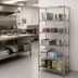 Thumbnail image #2 for Eagle Group 4-Tier Wire Shelving Starter Unit, Stainless Steel Finish, 24 x 24 x 63 Inches